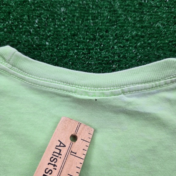 Stussy Forces of Nature T Shirt Mens Medium Light Green Graphic Print Casual - Picture 12 of 12